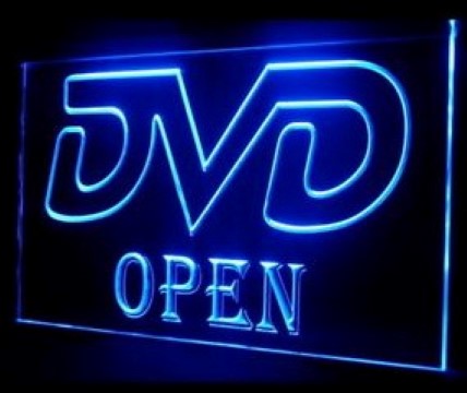 DVD OPEN LED Neon Sign